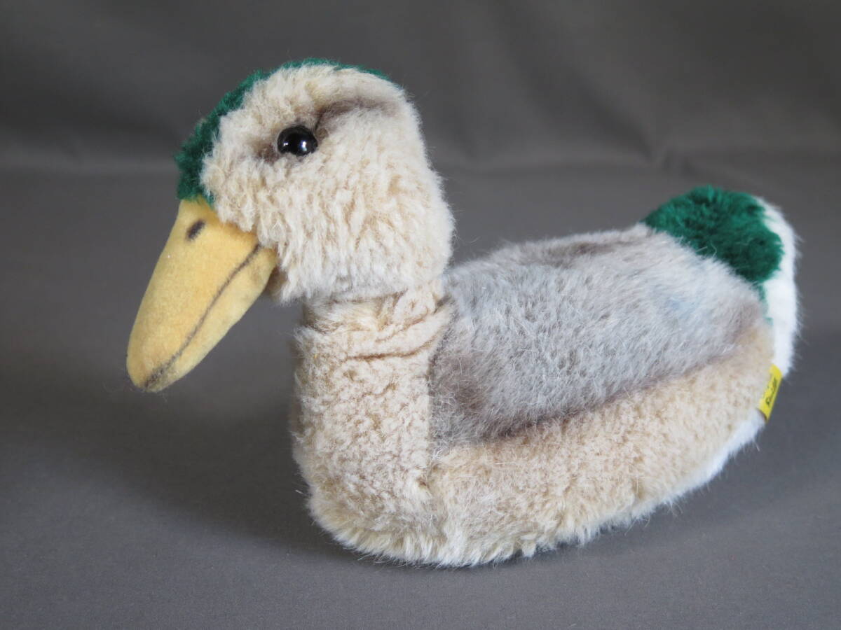 ヴィンテージ シュタイフ ぬいぐるみ⑥ steiff Duck 3208/15 カモ ベージュ系★昭和レトロ ビンテージ アンティーク 鴨 かも 鳥 とり トリ拍卖