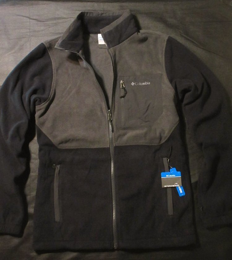 本物正規◆コロンビア◆フリースジャケット■BLOCK チャコールグレイ 薄黒系■L■新品/日本未入荷/Fleece Falls/メンズ/XM5168-011拍卖