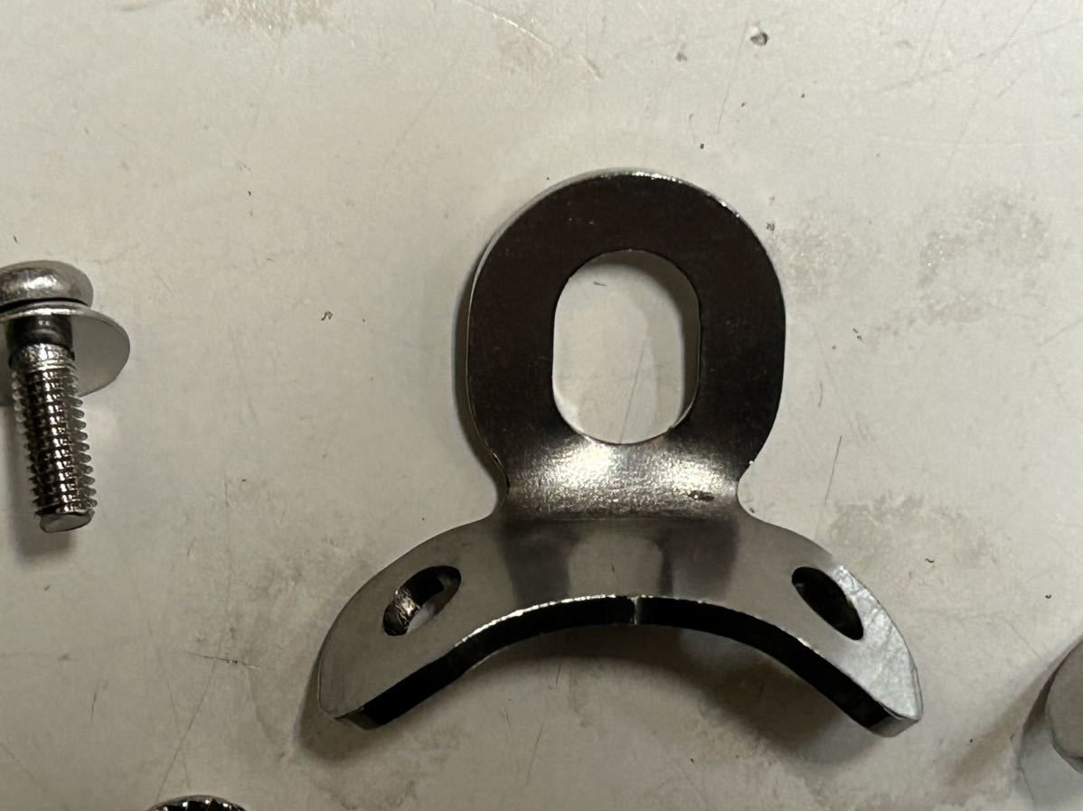 未使用 『ドロヨケ 吊り金具 ロードレーサー対応』固定金具 泥よけ部品 パーツ マッドガード 吊り金具 ハト金具 本所製(画像が全て)拍卖