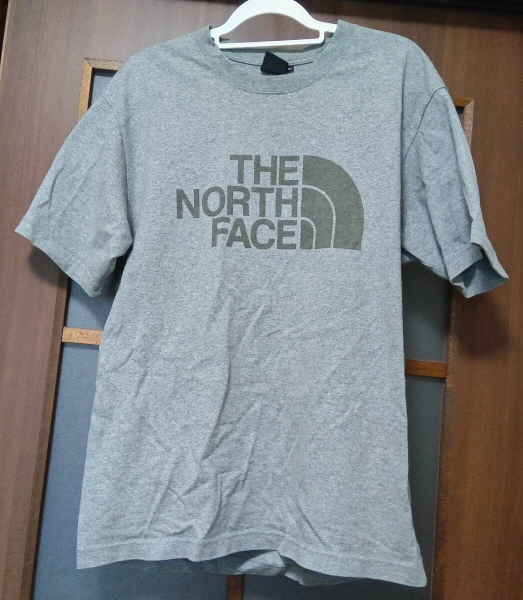 中古 入手困難 THE NORTH FACE グレー Tシャツ ザノースフェイス サイズXL拍卖