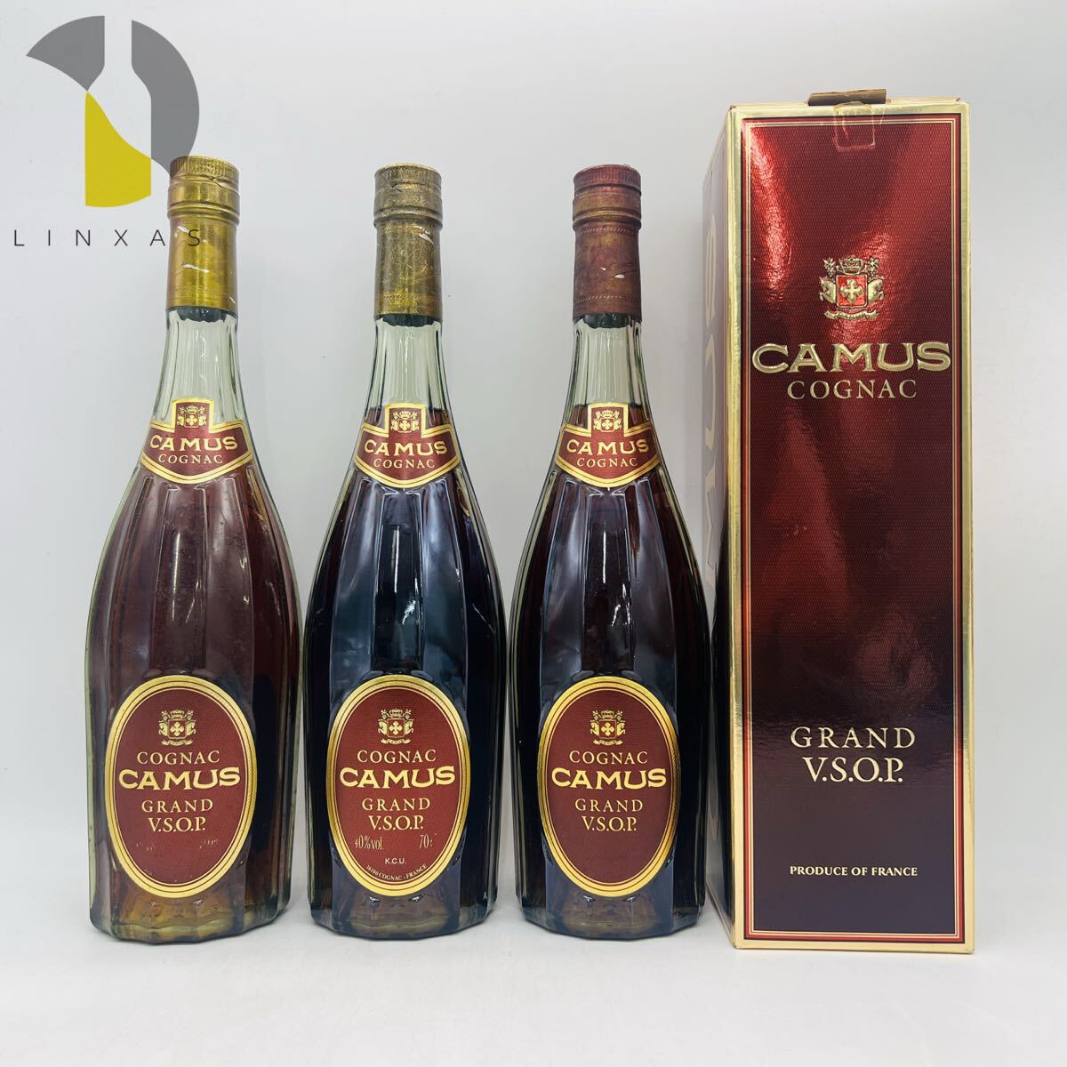 【未開栓】CAMUS カミュ グランド VSOP COGNAC 4本セット まとめ売り 古酒 700ml 40% 箱付 AC0002545230拍卖