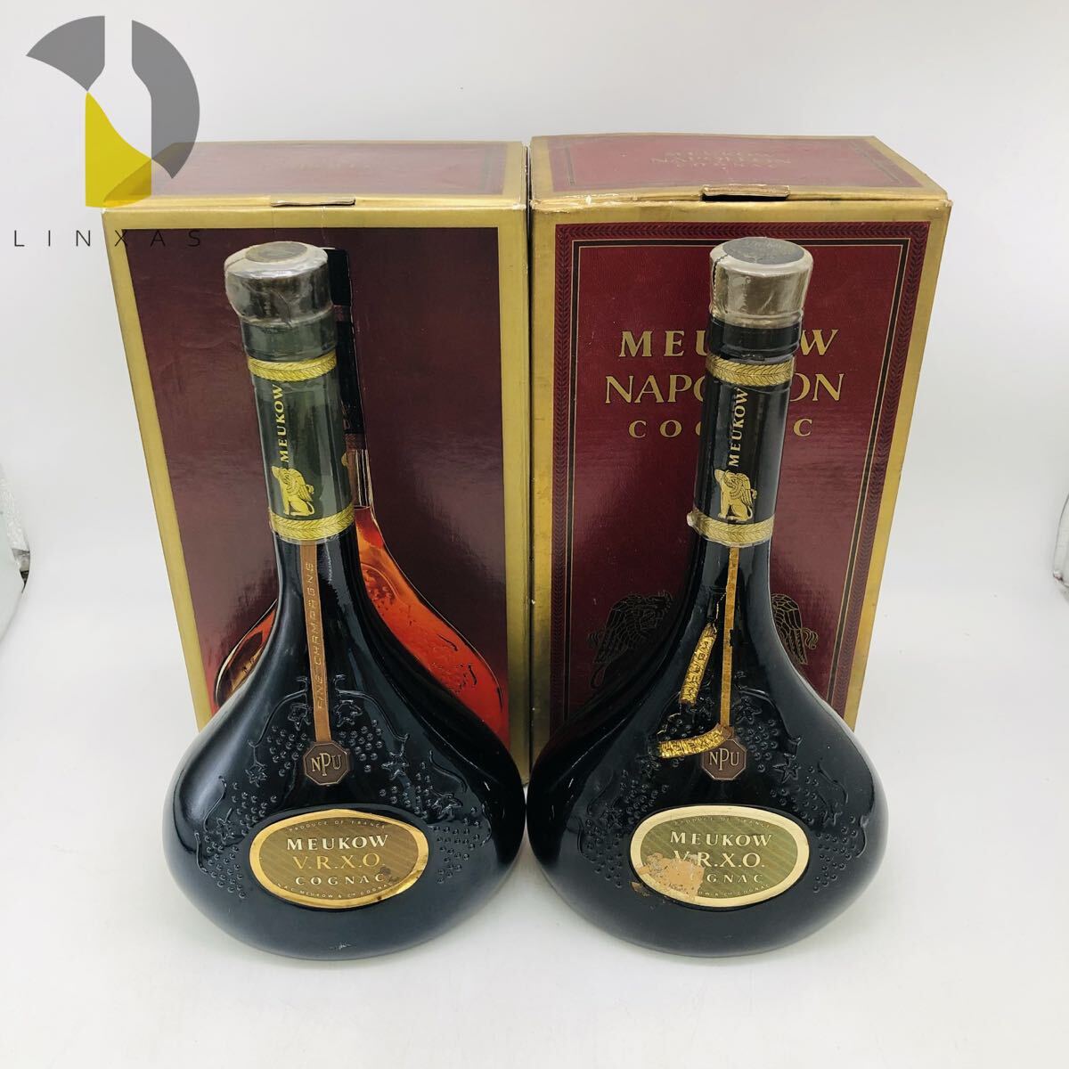 【未開栓】MEUKOW VRXO COGNAC 4本セット まとめ売り 古酒 750ml 40% 箱付 AC0002543530拍卖