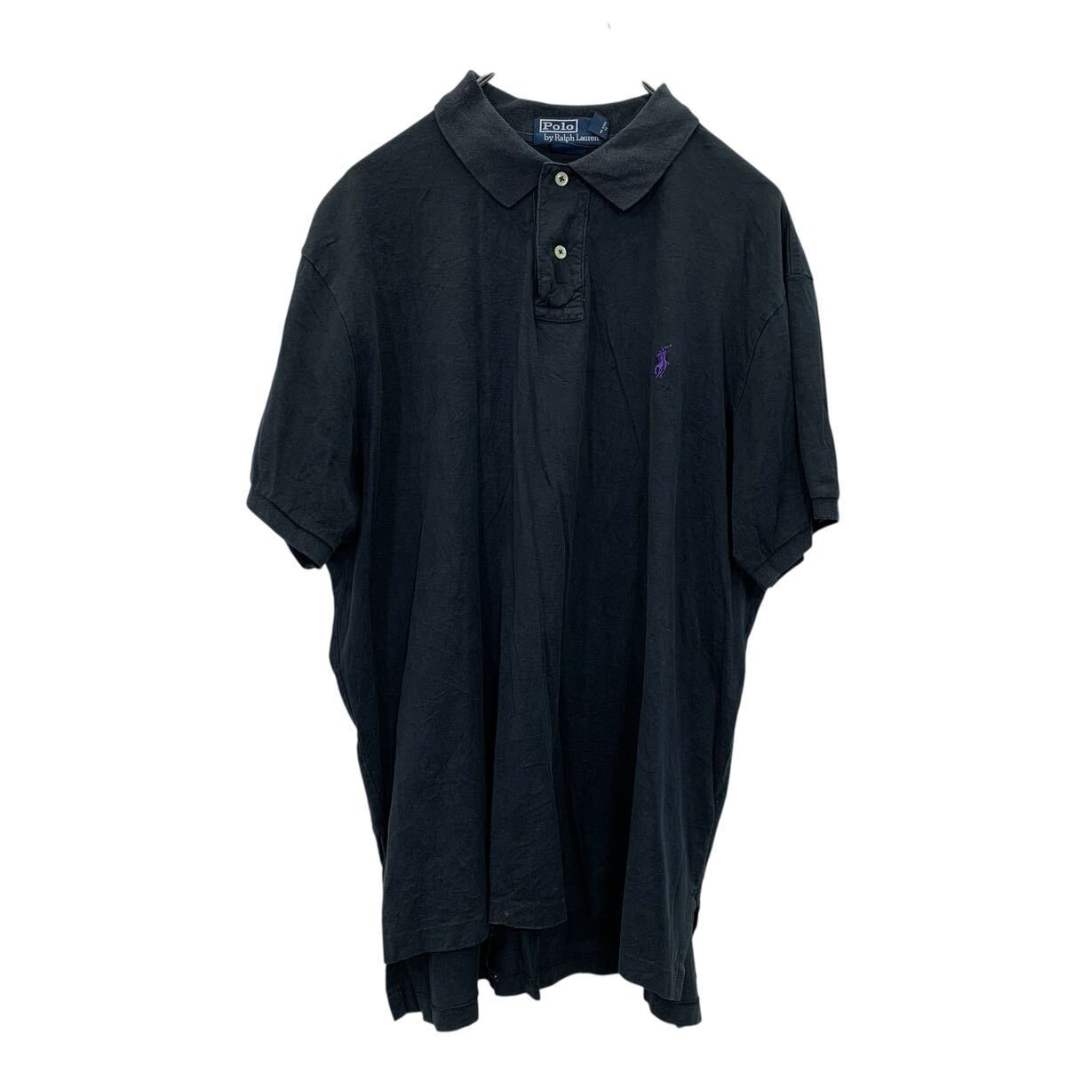 Polo Ralph Lauren 半袖 ポロシャツ XL 黒 ポロラルフローレン 古着卸 アメリカ仕入 a707-5369拍卖
