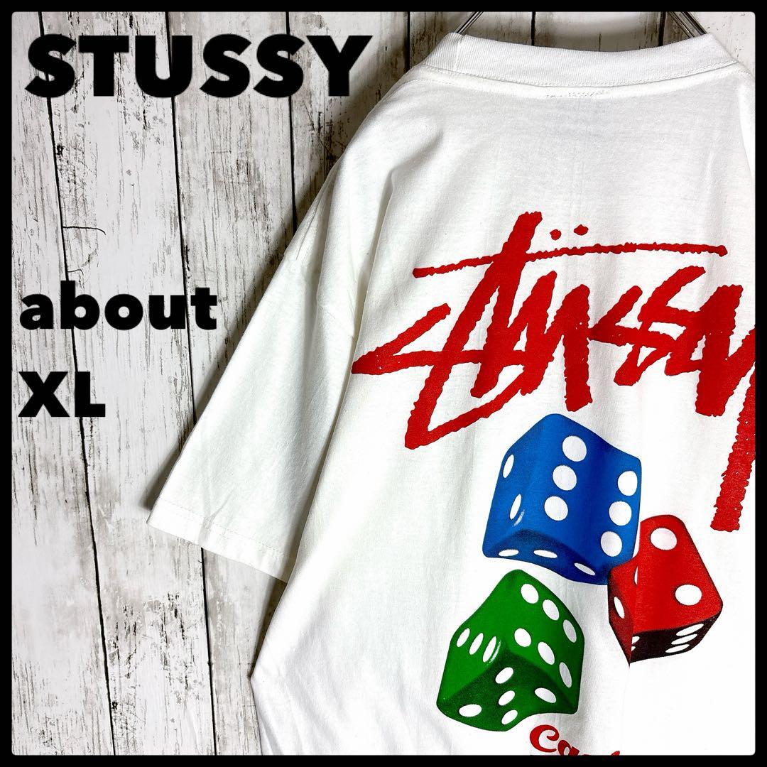 stussy ステューシー ダイス 両面プリント XL相当 tシャツ ロゴ拍卖