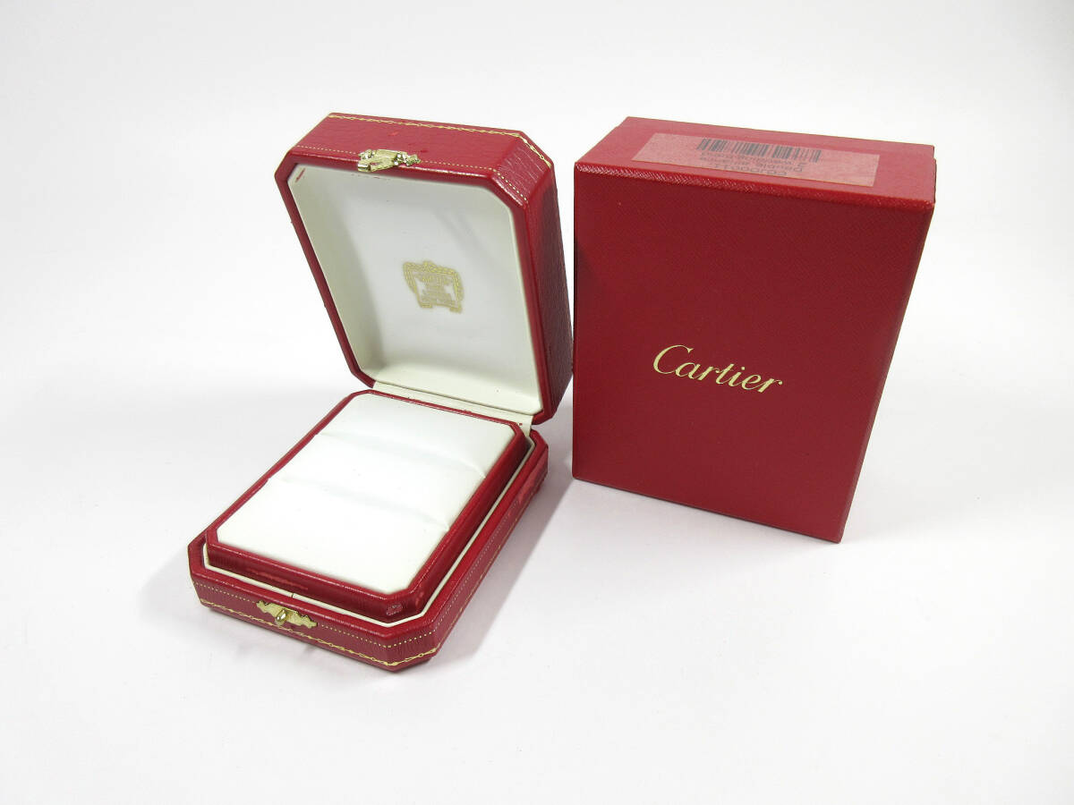 12. カルティエ 純正 COJ00011 ヴィンテージ 結婚指輪 ウェディングバンド ペアリング用 レザー 内箱 外箱拍卖