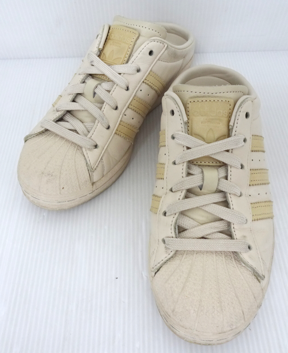 adidas アディダス G58357 SUPER STAR MULE HALO IVORY スーパースター ミュール ハローアイボリィ 22.5cm拍卖