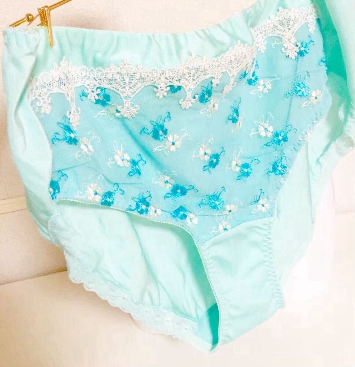 新品 SALE トリンプ 5Lサイズ ショーツ ミントブルー拍卖