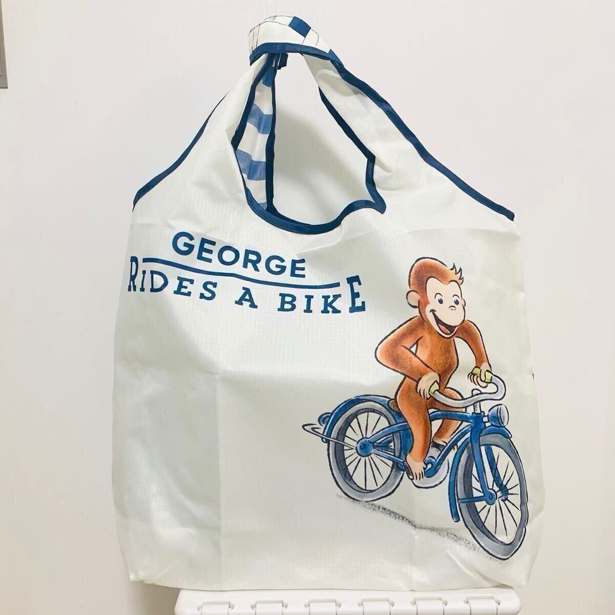 新品 エコバッグ おさるのジョージ 荷物たっぷり 自転車拍卖
