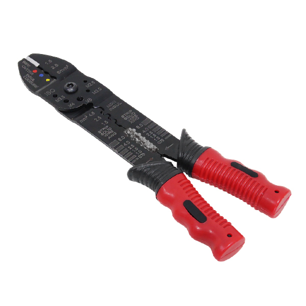 Б 新品 電工ペンチ ワイヤーストリッパー 圧着ペンチ 端子圧着 ネジカット 工具 ワイヤーカッター ワイヤーストリッパー 配線 修理 赤拍卖