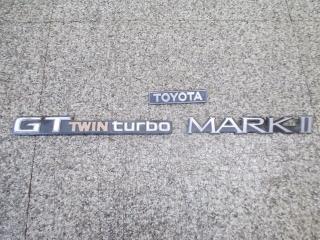 GX71、マークⅡ、GTツインターボ、トランクエンブレム 3点 GT TWIN turbo/TOYOTA/MARKⅡ拍卖