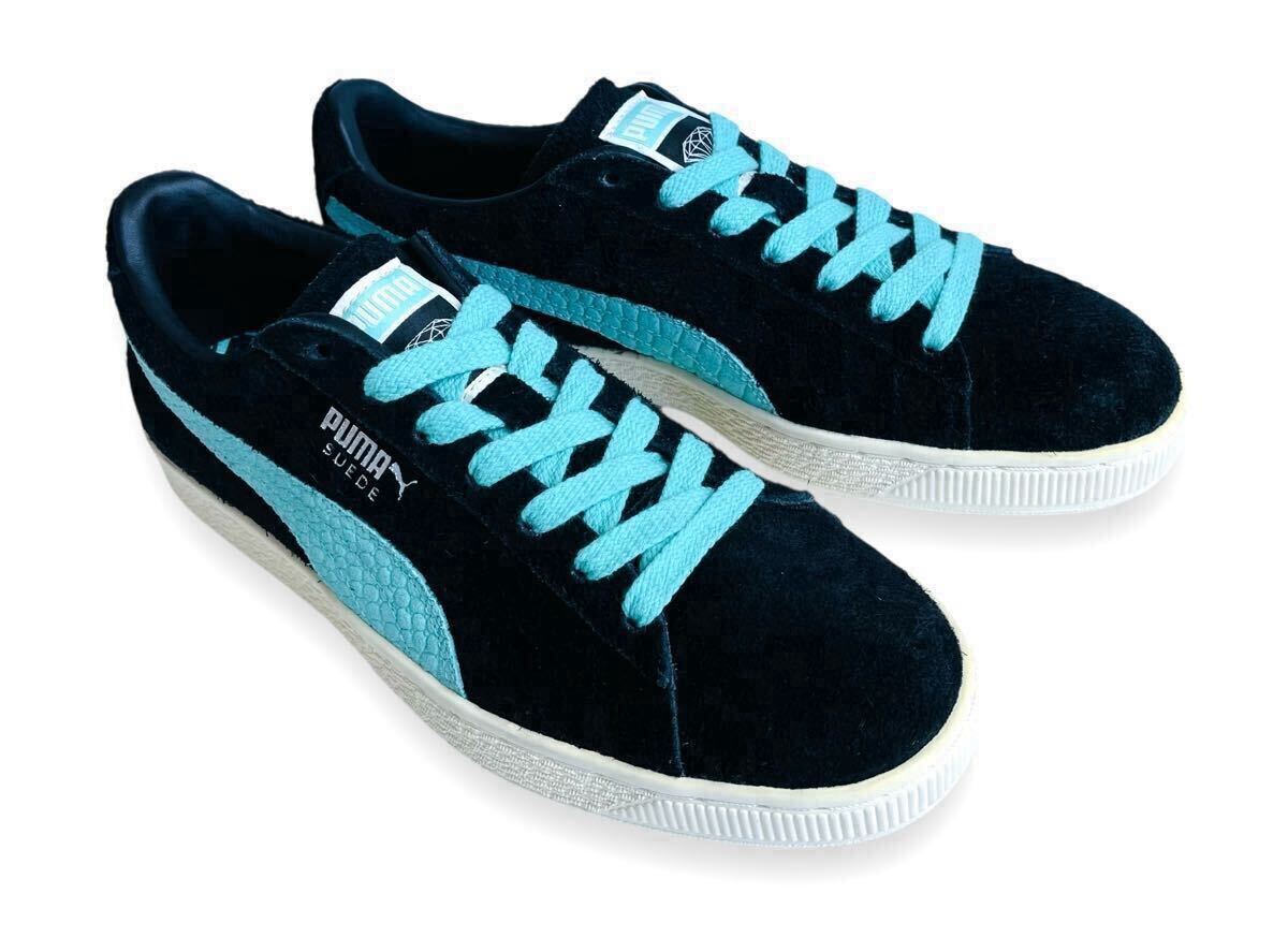 デッド!! レア!! PUMA SUEDE × DIAMOND SUPPLY CO プーマ スエード ダイアモンド サプライ ダイアモンドブルー us 8 / 26 ㎝ 天然皮革拍卖