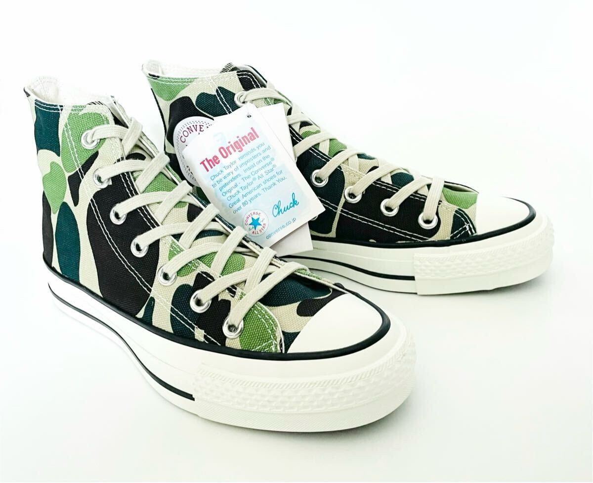 デッド!! レア!! 日本製 CONVERSE ALL STAR J HI 83 CAMO コンバース オールスター カモ 迷彩 us 5 / 23.5 ㎝ MADE IN JAPAN拍卖