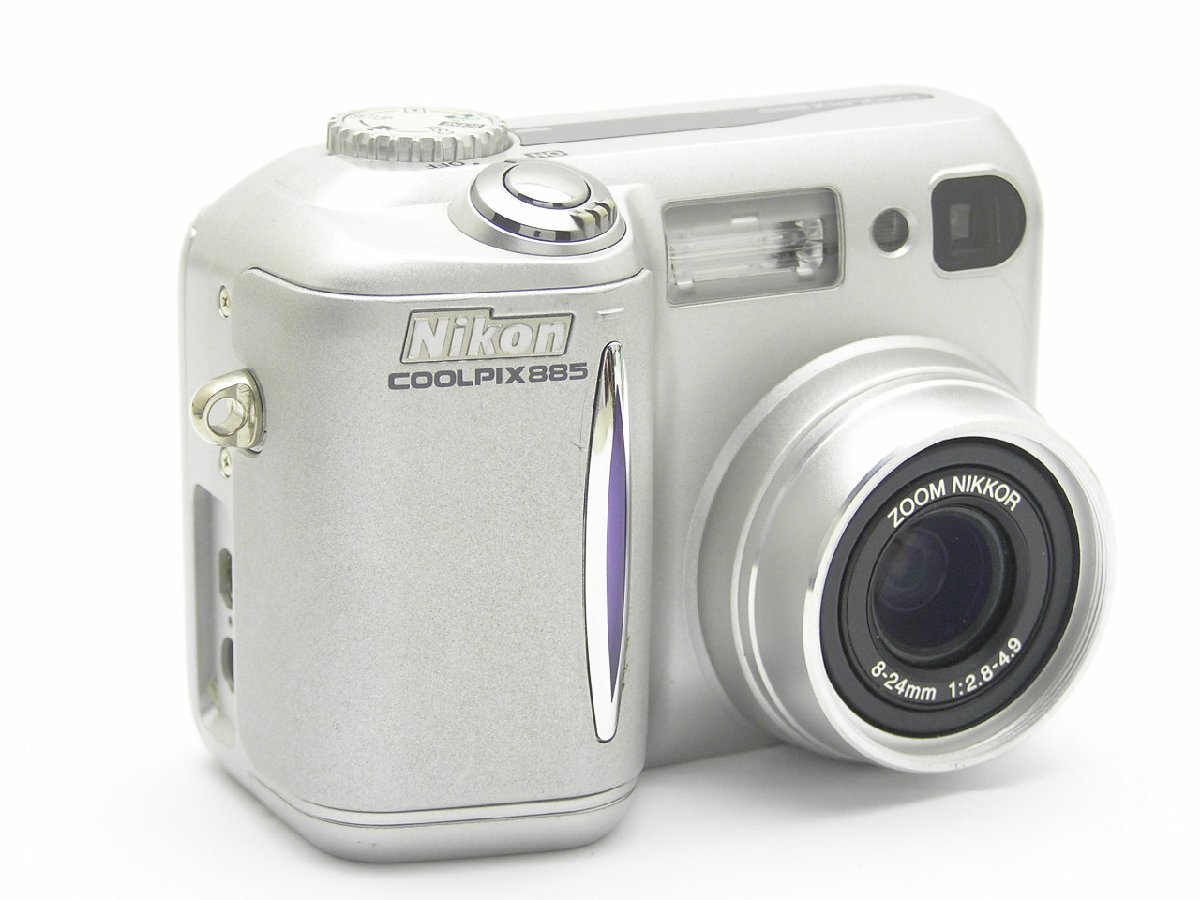 ★1円★ハローカメラ★7461 ニコン Nikon COOLPIX 885 ZOOM NIKKOR 8-24mm F2.8-4.9 321万画素 No.21 49004 ACアダプター.2CR5対応拍卖