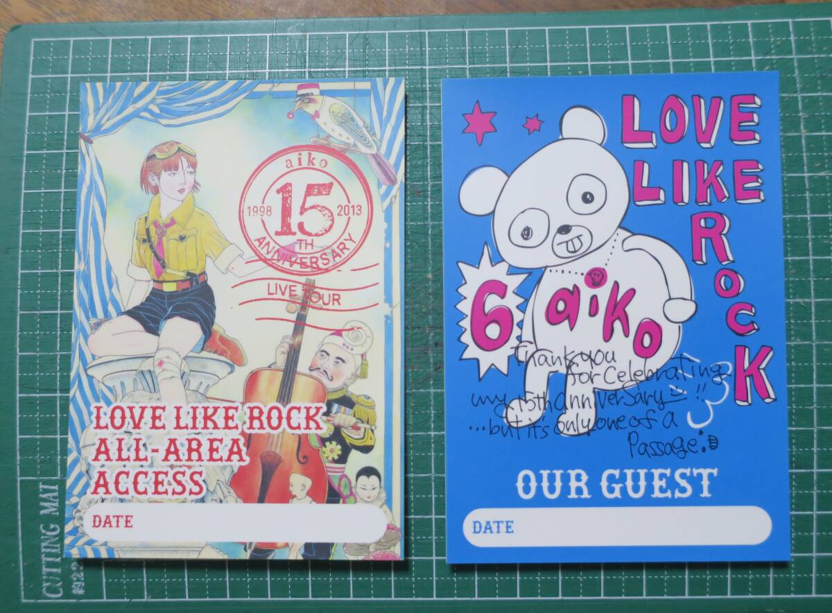 aiko15th ANNIVERSARY TOUR ROCKSブルーレイ封入特典Blu-ray Disc初回限定仕様パスステッカー2枚あいこパンダOUR GUESTシール拍卖