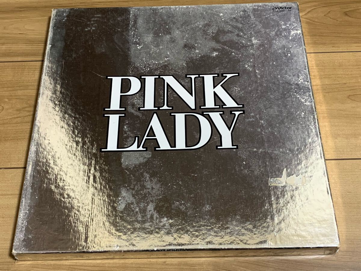LP盤レコード ピンクレディー 3枚組 解散記念 銀箱入 シルバーボックス ミー 未唯 mieケイ 増田恵子 定価:¥6000拍卖