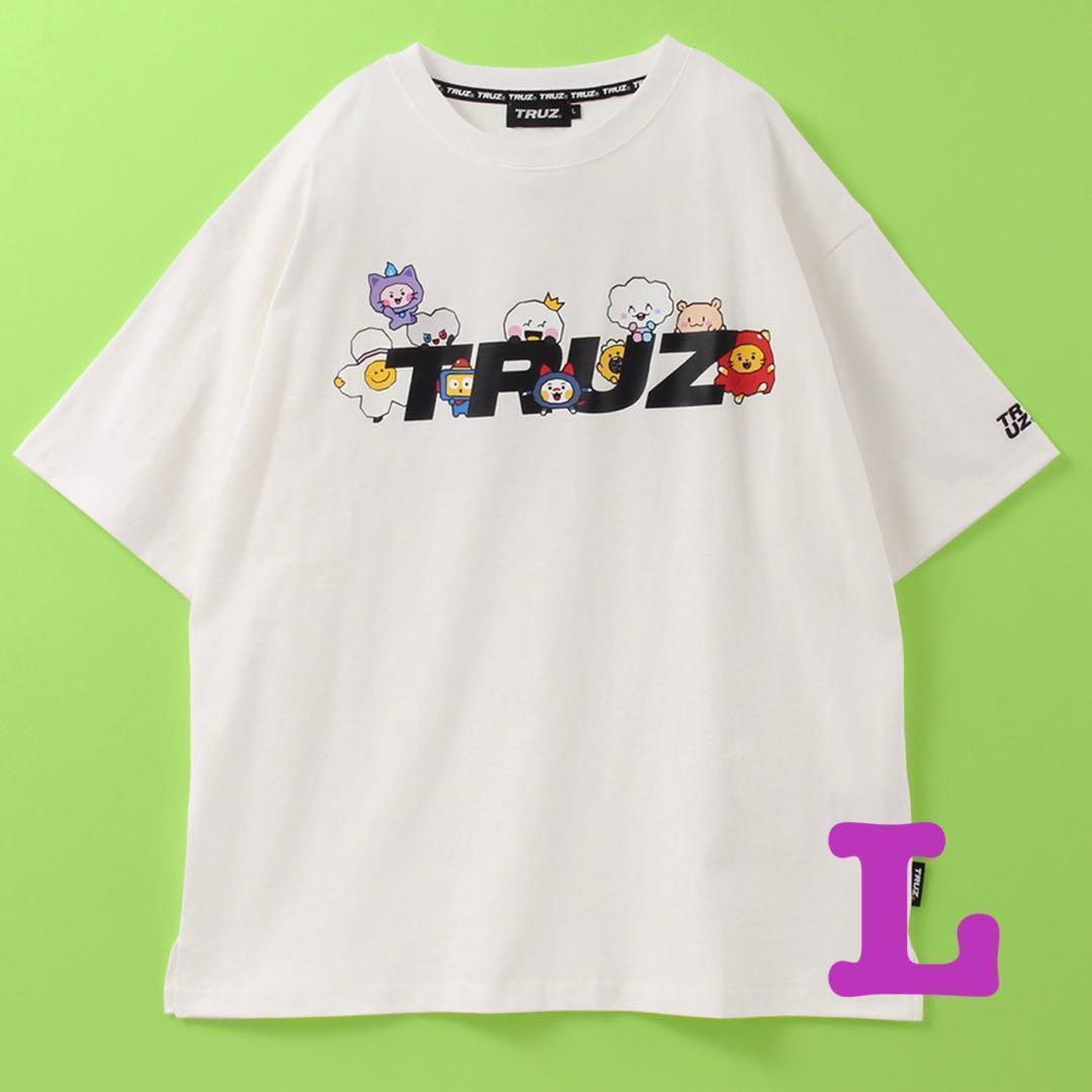 新品 TRUZ トゥルーズ ロゴ Tシャツ ホワイト レディース L拍卖