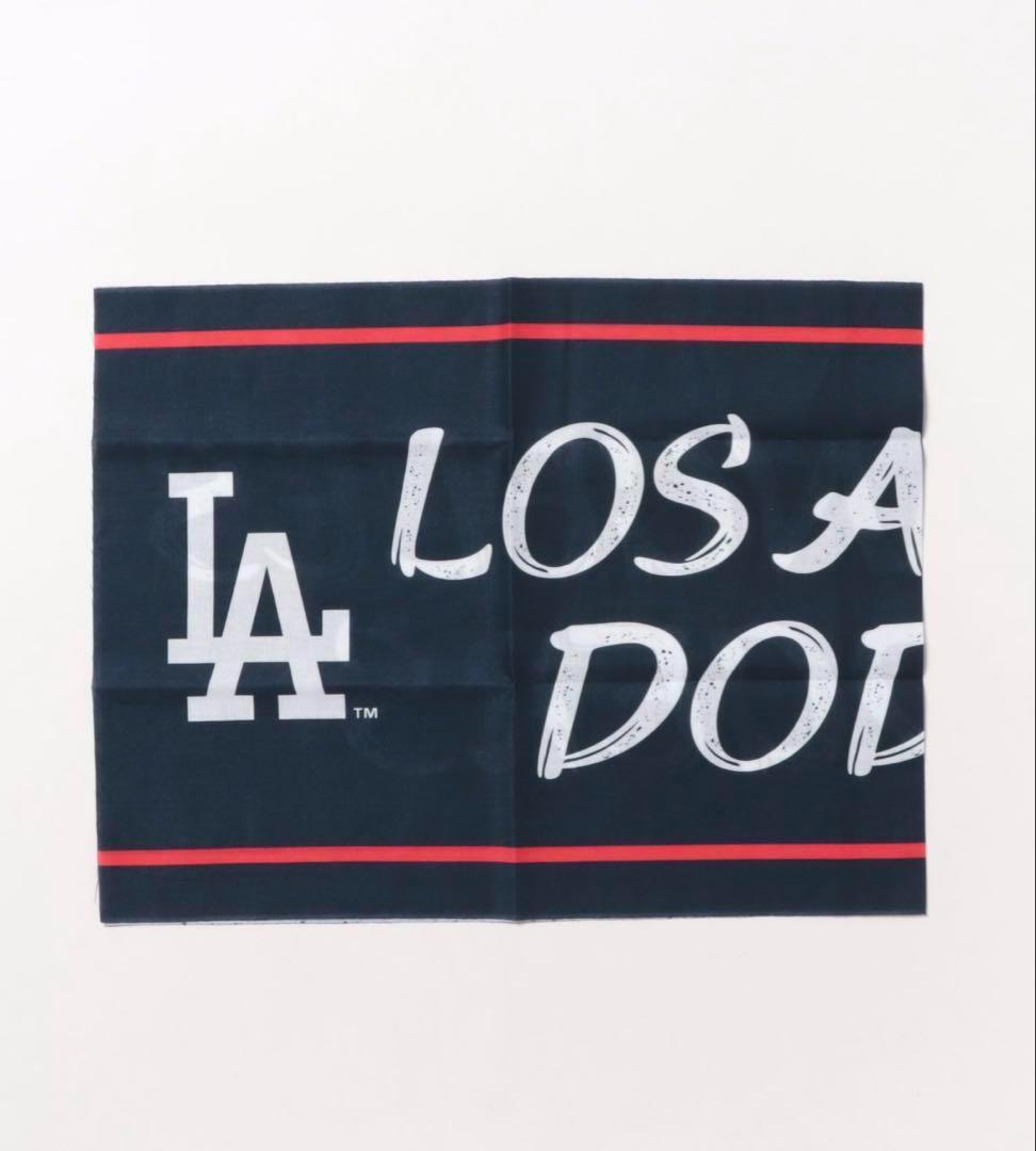 新品 MLB 手ぬぐい ハンカチ ハンドタオル ブルー ロサンゼルスドジャース拍卖