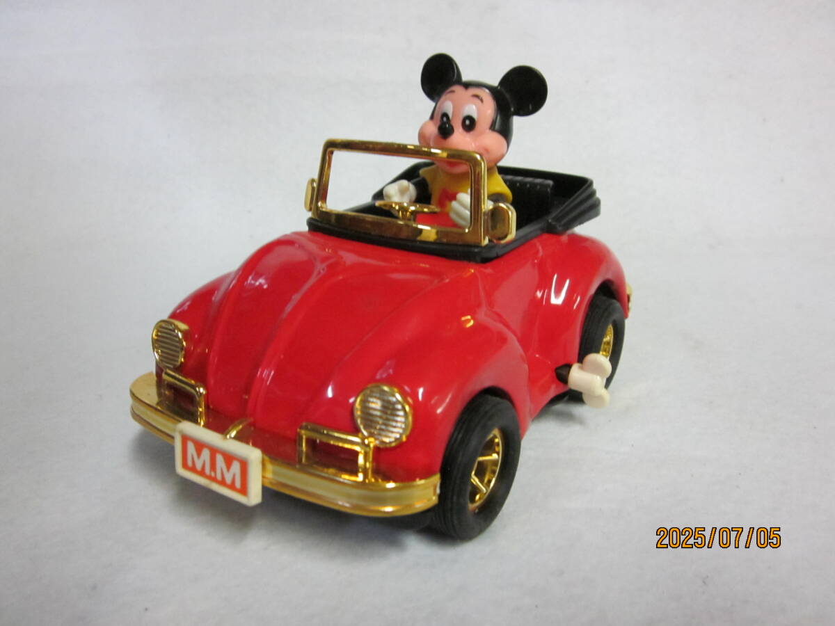 ディズニー ★  ミッキーマウス ★  ワーゲン ビートル  ★ ブリキ玩具 MADE IN JAPAN 増田屋 1983年 当時もの拍卖