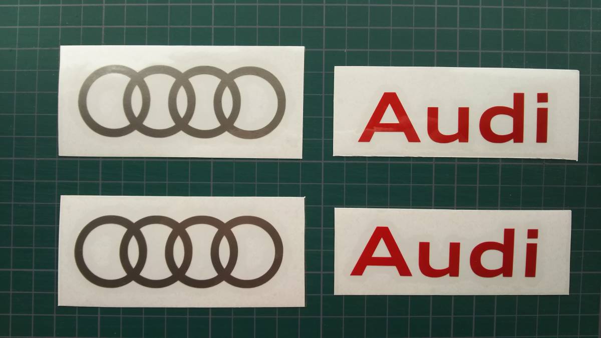 ★☆送料無料 AUDI アウディ ステッカー 中 2枚☆★拍卖