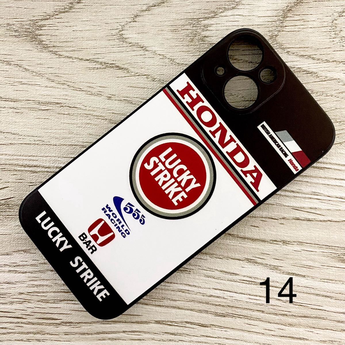 ラッキー ストライク B・A・R ホンダ iPhone 14 ケース F1 BAR 006 ジェンソン・バトン 佐藤琢磨 BAR スマホ拍卖