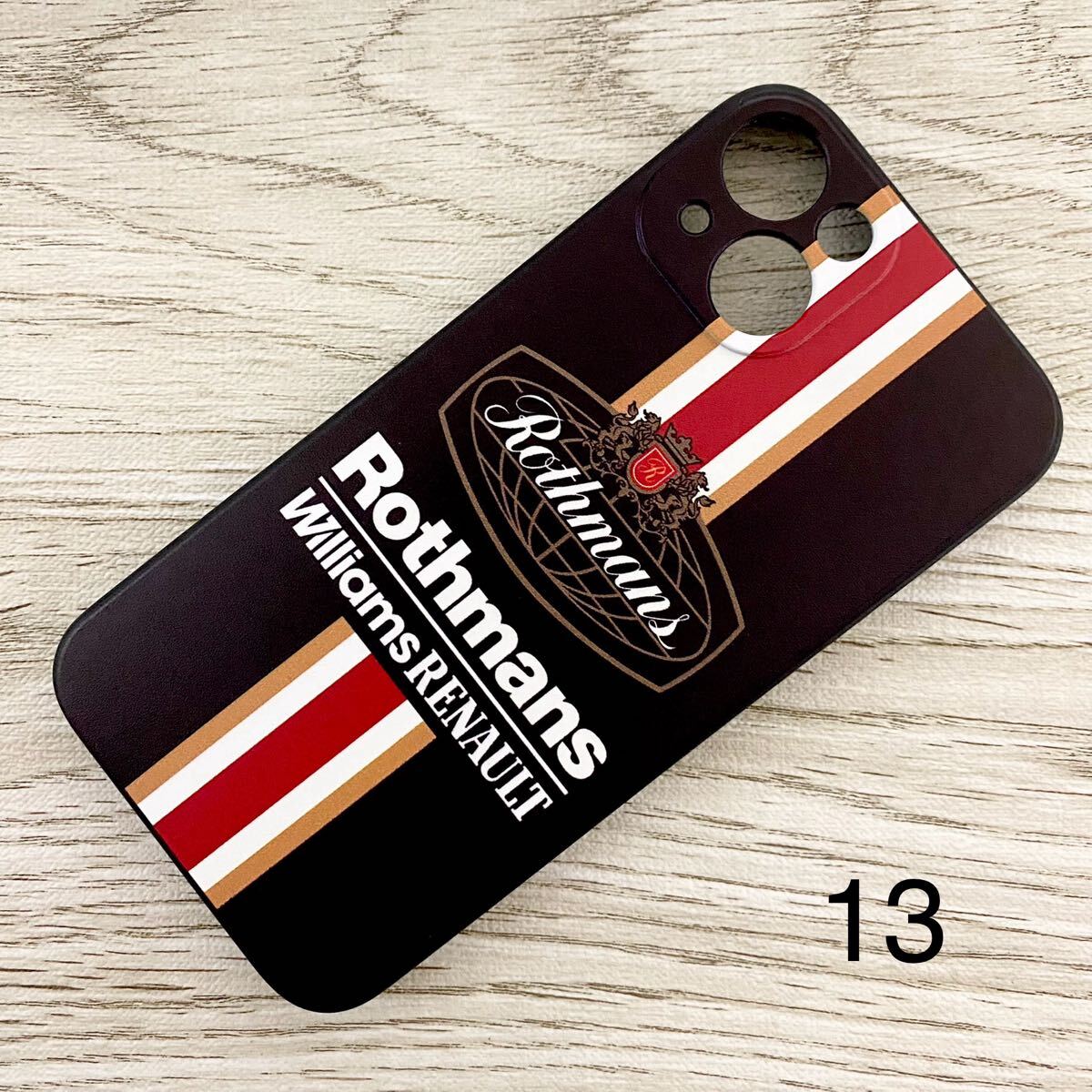 ロスマンズ ウィリアムズ ルノー iPhone 13 ケース F1 アイルトン・セナ マンセル ヒル クルサード ヴィルヌーヴ スマホ拍卖