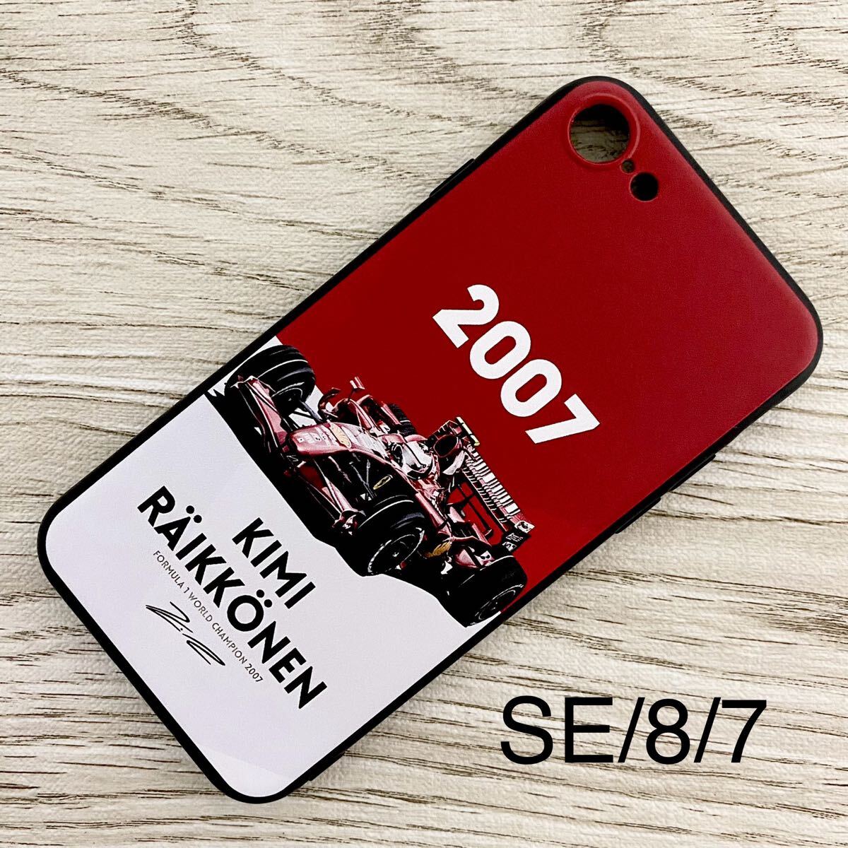 キミ・ライコネン 2007 ワールドチャンピオン iPhone 8 / 7 / SE ケース F1 フェラーリ Ferrari スマホ拍卖