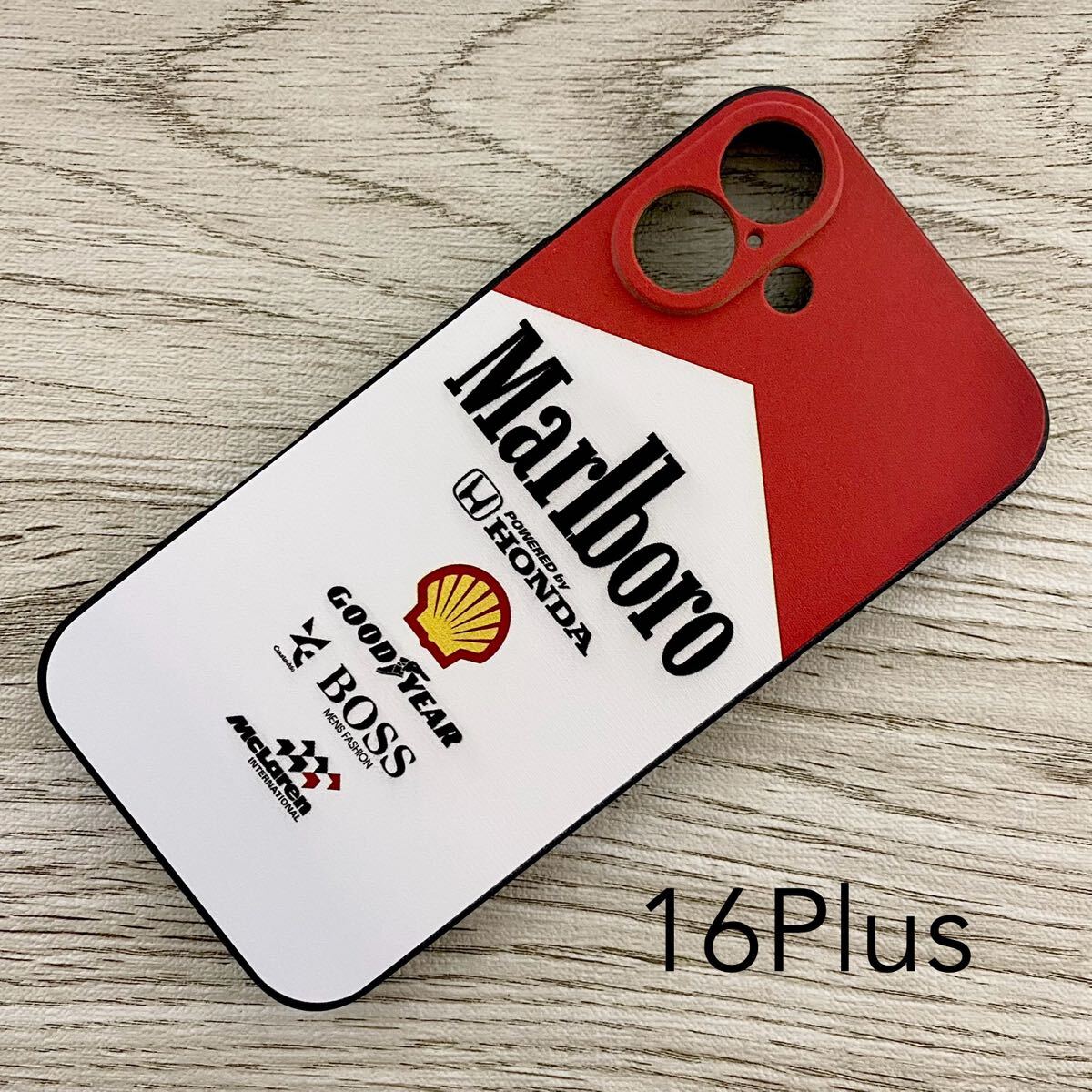 マールボロ マクラーレン ホンダ iPhone 16 Plus ケース F1 McLaren Honda マルボロ アイルトン・セナ スマホ拍卖