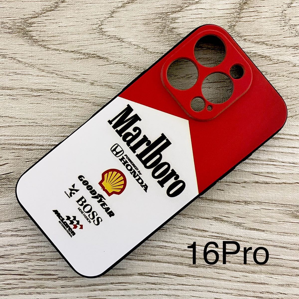 マールボロ マクラーレン ホンダ iPhone 16 Pro ケース F1 McLaren Honda マルボロ アイルトン・セナ スマホ拍卖