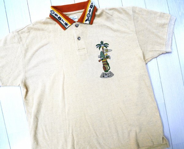 CASTELBAJAC カステルバジャック ★ ポロシャツ・シャツ ★ ベージュ・ロゴ刺しゅう入り拍卖