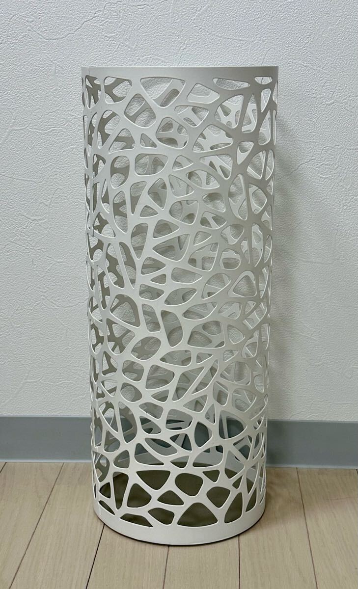 山崎実業 YAMAZAKI☆アンブレラスタンド ネスト ホワイト 傘立て 円筒形 極美品拍卖