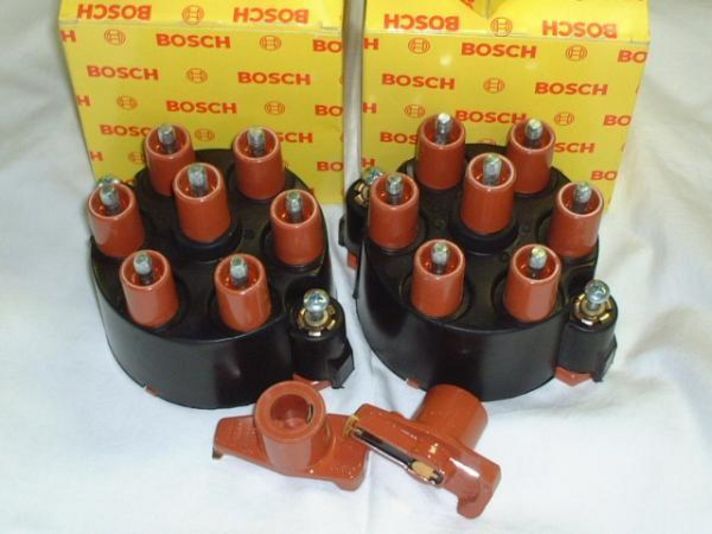 ポルシェ純正 BOSCH デスビキャップ&ローター 2個セット×2 計4個 911 964 カレラ2/4 993 適合 点火系リフレッシュに最適 ボッシュ製拍卖