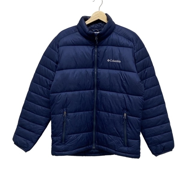 コロンビア columbia ブルゾン サイズM - ネイビー メンズ 長袖/中綿/冬 ジャケット拍卖