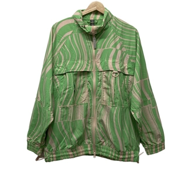 アディダスバイステラマッカートニー ADIDAS BY STELLA McCARTNEY ブルゾン サイズJ L - ベージュ×ライトグリーン メンズ 長袖/春/秋拍卖