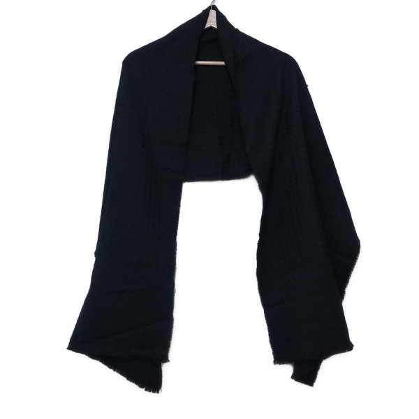 ジョルジオアルマーニ GIORGIOARMANI - ウール 黒 マフラー拍卖