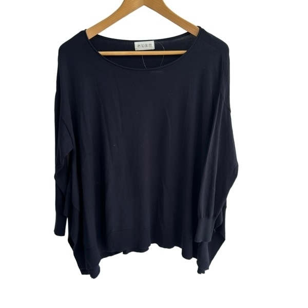 プラステ PLS+T(PLST) 長袖セーター/ニット サイズM - ダークネイビー レディース クルーネック 美品 トップス拍卖