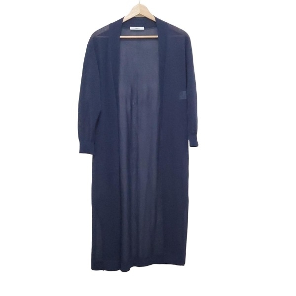 アナイ ANAYI カーディガン サイズ38 M - ネイビー レディース ロング丈 美品 トップス拍卖