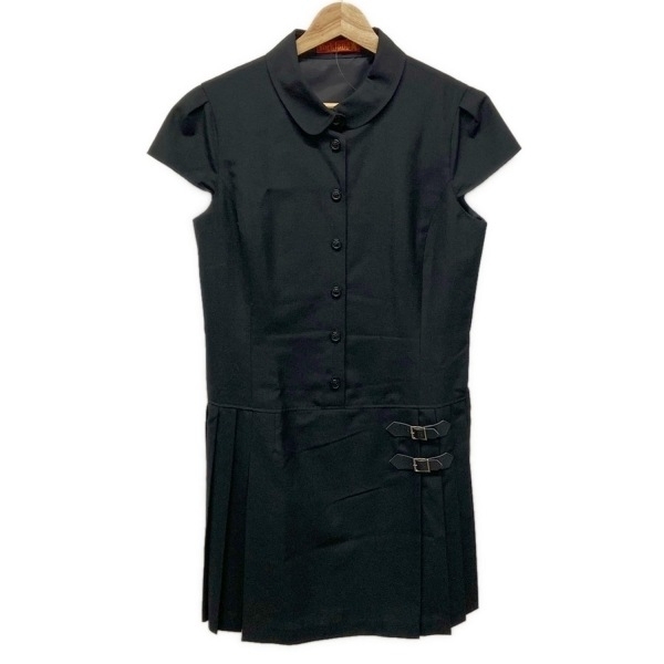 ヨークランド YORKLAND サイズ11AR M - 黒 レディース 半袖/ベルト ワンピース拍卖