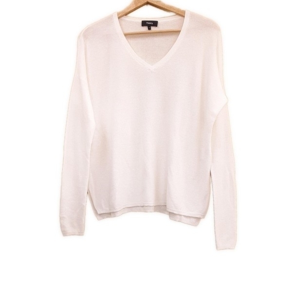 セオリー theory 長袖セーター/ニット サイズS - 白 レディース 美品 トップス拍卖
