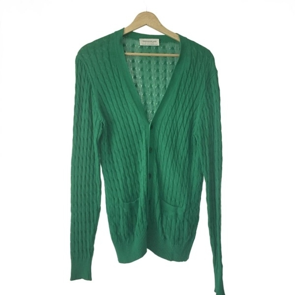 トゥモローランド TOMORROWLAND カーディガン サイズS - グリーン メンズ 長袖 美品 トップス拍卖
