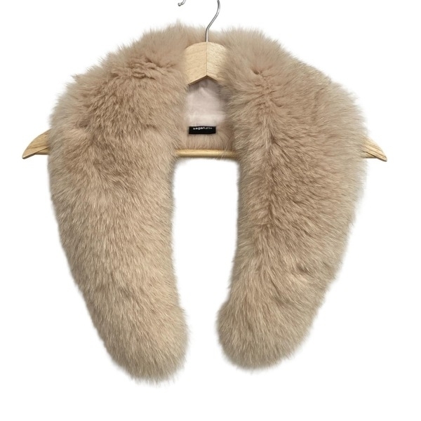 サガファー SAGAFURS - ファー ピンクベージュ ティペット マフラー拍卖