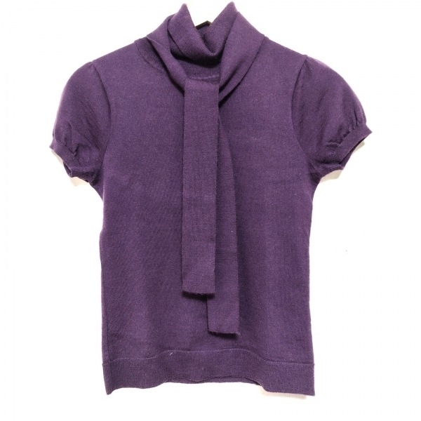 アナイ ANAYI 半袖セーター/ニット サイズ38 M - パープル レディース タートルネック トップス拍卖