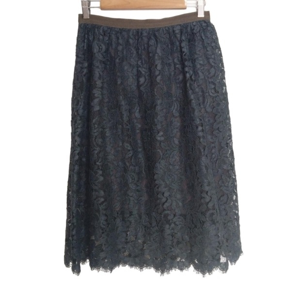 ウィムガゼット whim gazette ロングスカート サイズ38 M - ブルーグレー×グレーベージュ レディース レース ボトムス拍卖