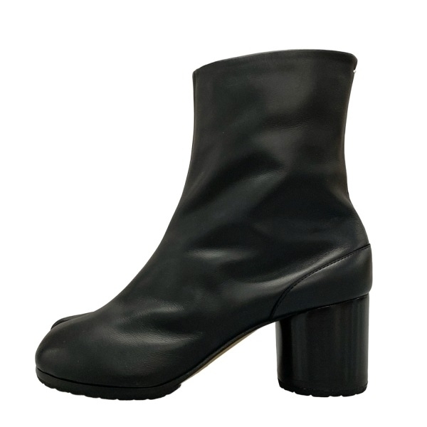 メゾンマルジェラ Maison Margiela ショートブーツ 36 S58WU0246 PR516 タビブーツ レザー 黒 レディース アウトソール張替済 美品 靴拍卖