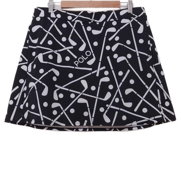 ポロゴルフラルフローレン POLO GOLF RalphLauren ミニスカート サイズL - 黒×白 レディース インナーパンツ 美品 ボトムス拍卖