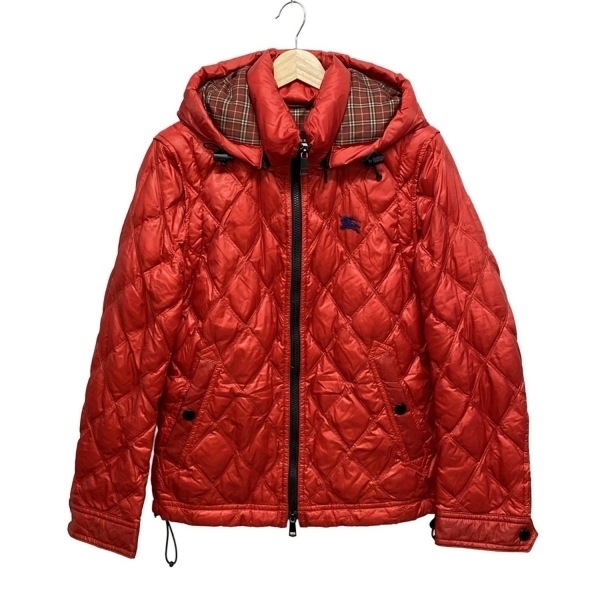 バーバリーブラックレーベル Burberry Black Label ダウンジャケット サイズM - レッド メンズ 長袖/キルティング/冬 ジャケット拍卖