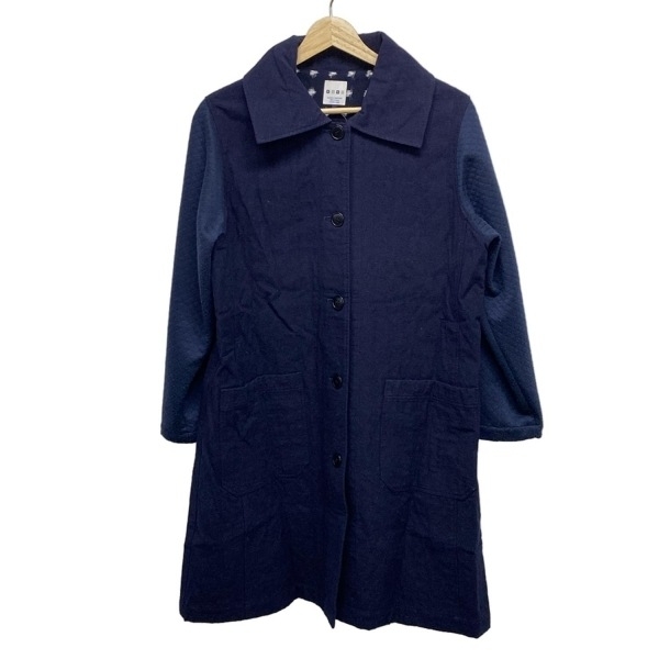 ギエモン 儀右エ門 GIEMON サイズF - ネイビー レディース 長袖/春/秋 コート拍卖