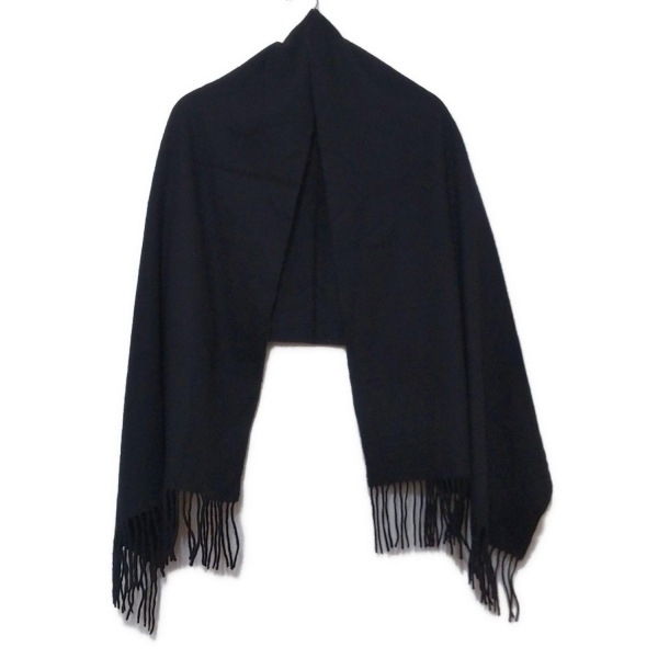 ランバンオンブルー LANVIN en Bleu - ウール 黒 美品 マフラー拍卖