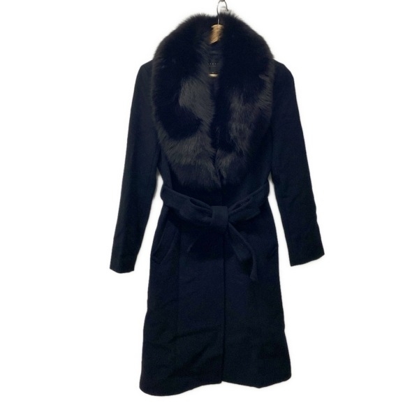 マテリア MATERIA サイズ36 S - 黒 レディース 長袖/フォックス/冬 コート拍卖