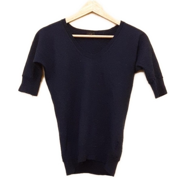 ジョセフ JOSEPH 七分袖セーター/ニット サイズM - ネイビー レディース 美品 トップス拍卖