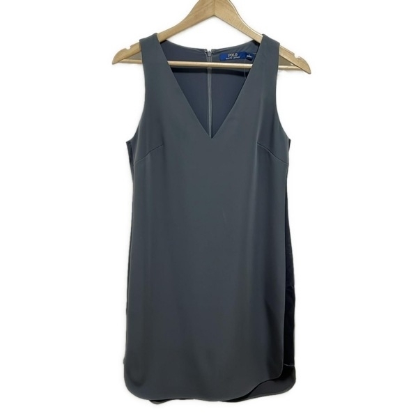 ポロラルフローレン POLObyRalphLauren サイズ0 XS - ダークグレー レディース ノースリーブ/ひざ丈 ワンピース拍卖